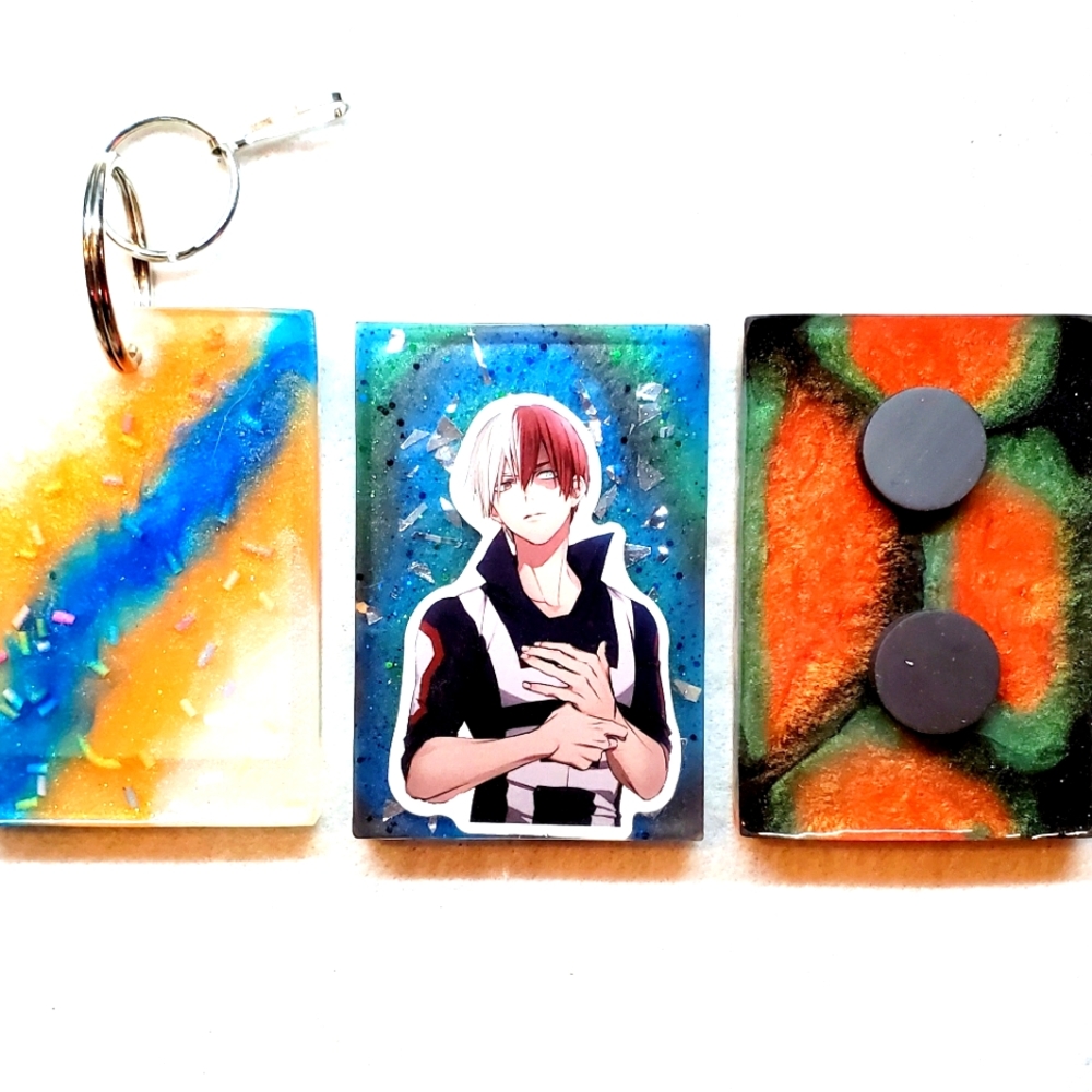 Shoto Todoroki My Hero Academia Keychain or Fridge Magnet "Your Choice"